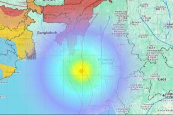 மியன்மாரில் சக்திவாய்ந்த நிலநடுக்கம்