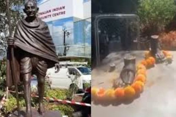  ஆஸ்திரேலியாவில்  மகாத்மா காந்தியின் வெண்கல சிலைதிருட்டு!