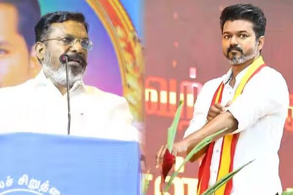 புலியை பார்த்து பூனை கோடு போட்ட கதை...: விஜயை விமர்சிக்கிறார் திருமாவளவன்