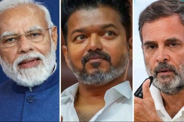 தமிழகத்தில் வெற்றி பெற்ற தவெகவுக்கு பிரதமர் மோடி, ராகுல் வாழ்த்து