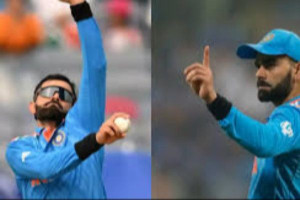  0 பந்தில் விக்கெட் எடுத்த கோஹ்லி! அரிய உலக சாதனை...