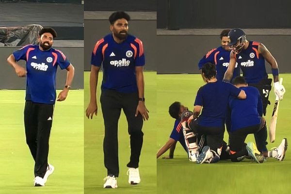 ஹர்திக் பாண்டியா ஷாட்டால் சிராஜ் காயம்- அதிர்ச்சியில் இந்திய அணி