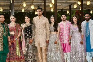 அர்ஜுன் டெண்டுல்கர், சானியா ஜோடியின் மெஹந்தி-சங்கீத்