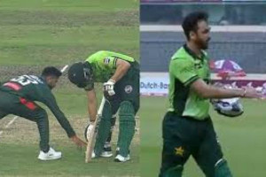 பந்தை எடுக்க முயன்று சர்ச்சை ரன்அவுட் - பாகிஸ்தான் வீரர் விளக்கம்