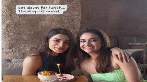 சமந்தாவை சந்தித்த கீர்த்தி சுரேஷ்.. என்ன விசேஷம்?..