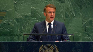 ஆறாத வடு! - பாலஸ்தீனத்தை அங்கீகரித்தார் மக்ரோன்! - வெளிநடப்புச் செய்த இஸ்ரேலிய பிரதிநிதிகள்!!