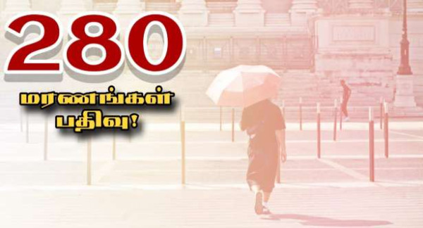 ஓகஸ்ட்டில் - வெப்பத்தினால் 280 பேர் பலி!