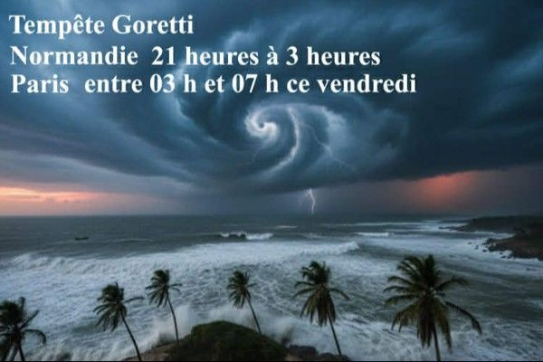 பிரான்ஸை தாக்கும் கோரெட்டி' புயல் ! மணிக்கு 160 கி.மீ. வேகத்தில் காற்று வீசும் அபாயம் 