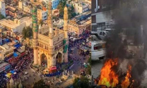 ஐதராபாத்தில் குண்டு வெடிப்பு நடத்த சதி திட்டம்; ஐ.எஸ். பயங்கரவாதிகள் கைது