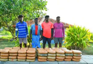 தமிழகத்தில் இருந்து கடத்தல்; ரூ.9.6 கோடி கஞ்சாவை பறிமுதல் செய்தது இலங்கை கடற்படை