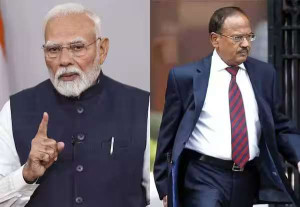 போர் பதற்றம் உச்சம்; பிரதமர் மோடியுடன் தேசிய பாதுகாப்பு துறை ஆலோசகர் ஆலோசனை