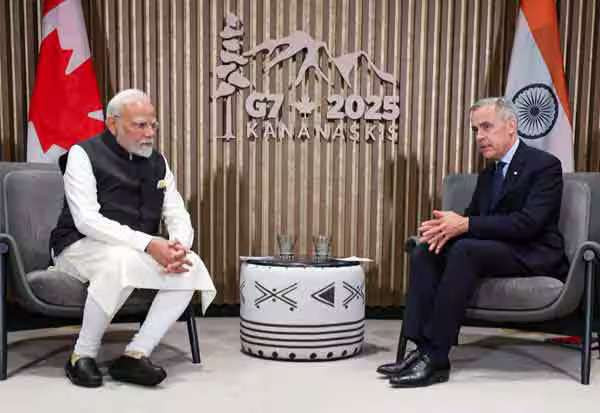 இந்தியா, கனடா உறவுகள் மிக முக்கியமானவை: ஜி 7 மாநாட்டில் பிரதமர் மோடி பேச்சு 