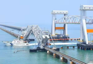 பாம்பன் புதிய பாலம் திறப்பு விழா ஒத்திகை: பிரதமர் மோடி 12 நிமிடம் பார்வையிடுகிறார்