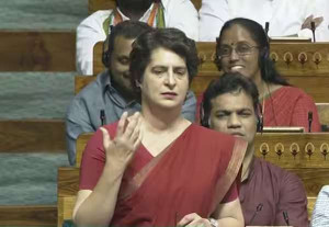 உண்மையை மறைக்க முடியாது: பார்லி விவாதத்தில் பிரியங்கா பேச்சு