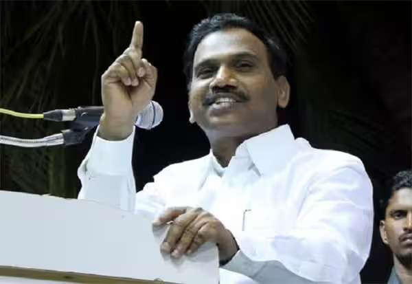 திமுக கரை வேட்டி கட்டினால் பொட்டு வைக்காதீங்க... : ஆ.ராசா அடாவடி பேச்சு