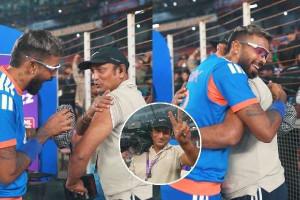 ஹர்திக் பாண்டியா அடித்த அதிரடி சிக்சர்...! கேமரா மேன் மீது பலமாக பட்ட பந்து