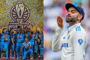 மகளிர் சாம்பியன்களுக்கு கோஹ்லி வாழ்த்து...