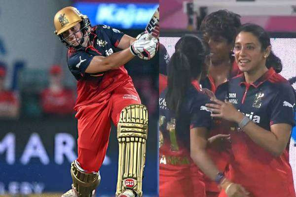 ஒரு ஓவரில் 18 ரன் தேவை: சிக்ஸர், ஃபோர் அடித்து வெற்றி பெற்ற ஸ்மிரிதி மந்தனாவின் RCB
