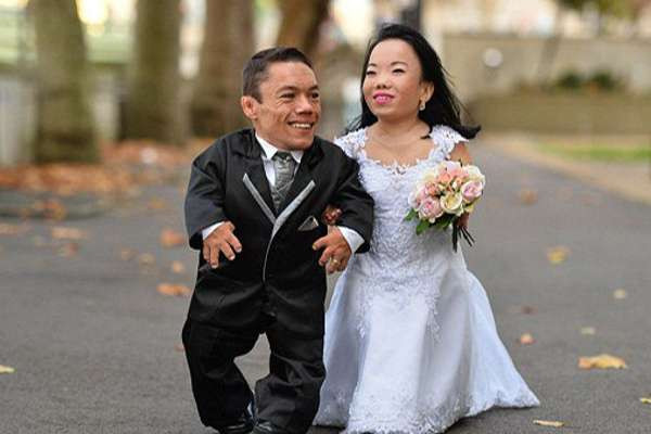 கின்னஸ் உலக சாதனை படைத்த குள்ளமான ஜோடி..!