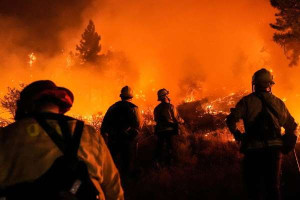 லாஸ் ஏஞ்சல்ஸில் மீண்டும்  காட்டுத்தீ ; 31,000 பேரை வெளியேற உத்தரவு