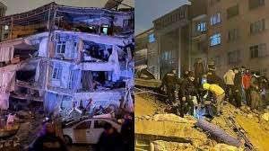 துருக்கியில் சக்திவாய்ந்த நிலநடுக்கம் - நொறுங்கி விழுந்த கட்டிடங்கள்