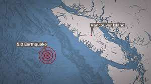 வான்கூவர் தீவு கடற்கரையில் நிலநடுக்கம்