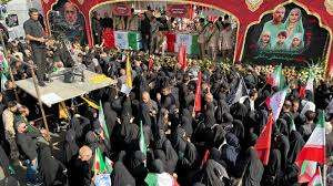 ஈரானிய பாதுகாப்பு அதிகாரிகள் ,அணு விஞ்ஞானிகளின் இறுதி ஊர்வலம்