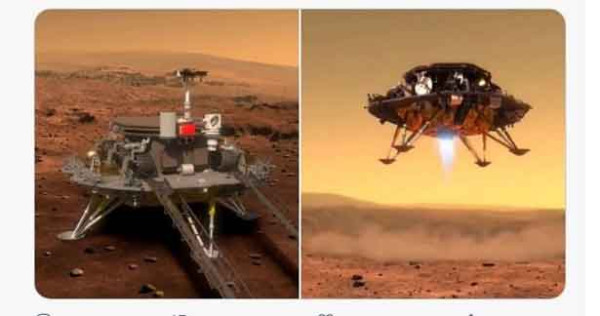 செவ்வாய்க்கிரகத்தில் தரையிறங்கிய சீன விண்கலம்!