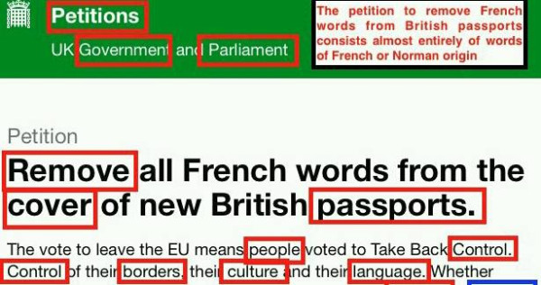 'பிரெஞ்சே வெளியே போ!' - பிரித்தானியாவில் ஒரு குழறுபடி! 
