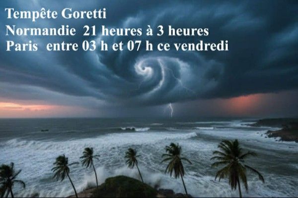 பிரான்ஸை தாக்கும் கோரெட்டி' புயல் ! மணிக்கு 160 கி.மீ. வேகத்தில் காற்று வீசும் அபாயம் 