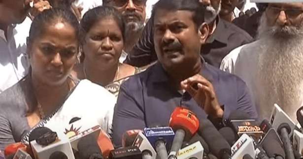என் மீது களங்கம் ஏற்படுத்த முயன்ற வீரலட்சுமி மன்னிப்பு கேட்கவேண்டும்: சீமான் பரபரப்பு பேட்டி