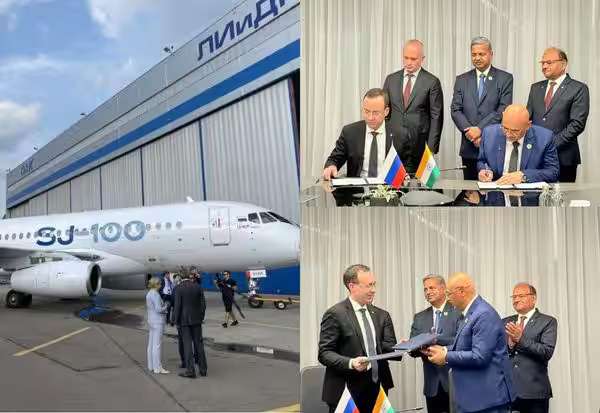 இந்தியாவில் தயாரிக்கப்படும் ரஷ்யாவின் சுகோய் சூப்பர் ஜெட் விமானம்; புரிந்துணர்வு ஒப்பந்தம் கையெழுத்து