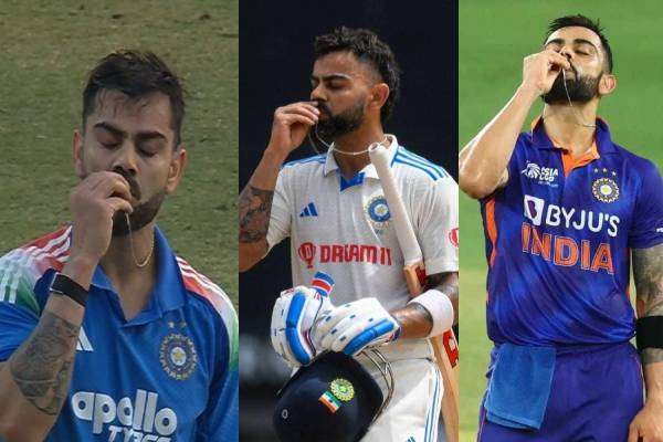 சதமடித்த பின் செயினை முத்தமிடும் கோலி - பின்னணியில் உள்ள காதல்