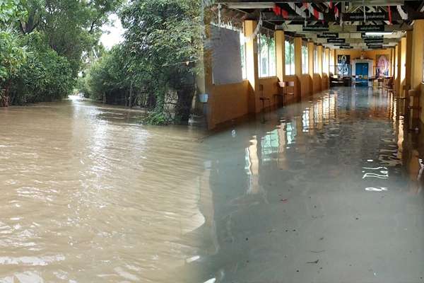 சீரற்ற காலநிலை - வெள்ளத்தில் மூழ்கிய கிளிநொச்சி